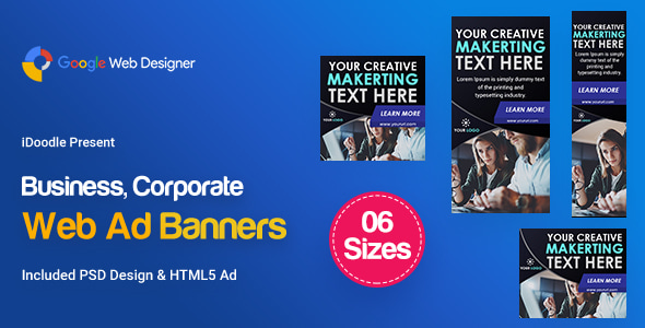 C92 - Business Banners HTML5 (GWD & PSD)