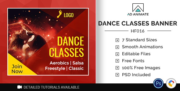 Health & Fitness | Dance Class Banner (HF015)