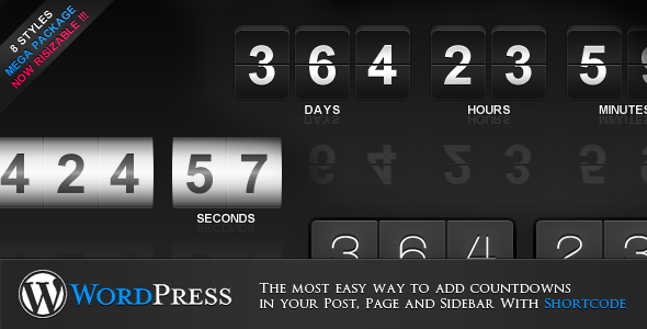 jCountdown Mega Package for WordPress