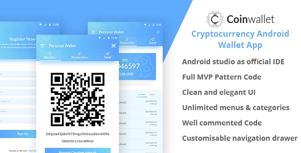 CoinWallet - Android Cryptocurrency Wallet Template