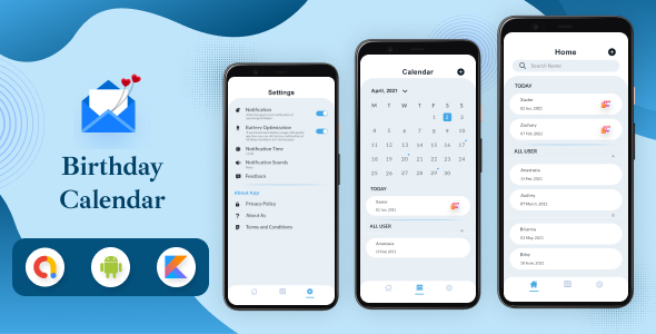 Birthday Calendar Android App