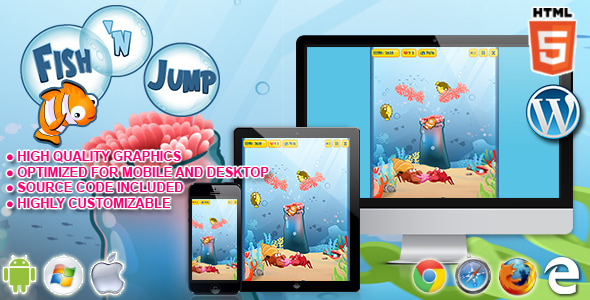 HTML5 Game - Fish 'n Jump