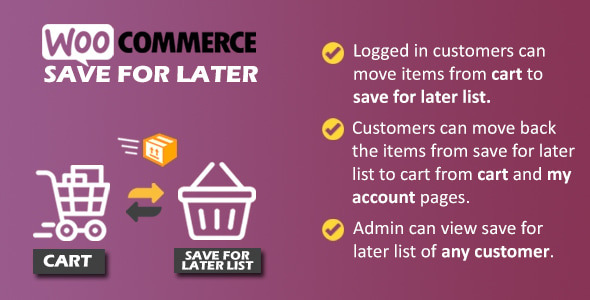 WooCommerce Save for Later