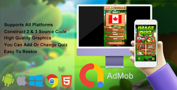 Image Quiz | HTML5 Game (Construct 2 & Construct 3)