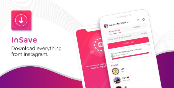 InSave - Instagram photo, video and stories downloader