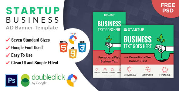 StartUp | Business HTML 5 Animated Google Banner