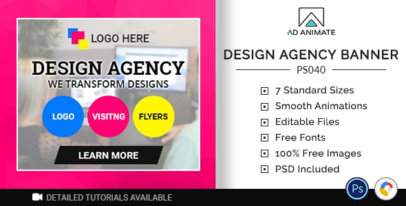 Professional Services | Design Agency Banner (PS040)