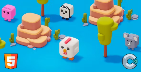 Crossy Chicken - (HTML5 Game - Construct 3)