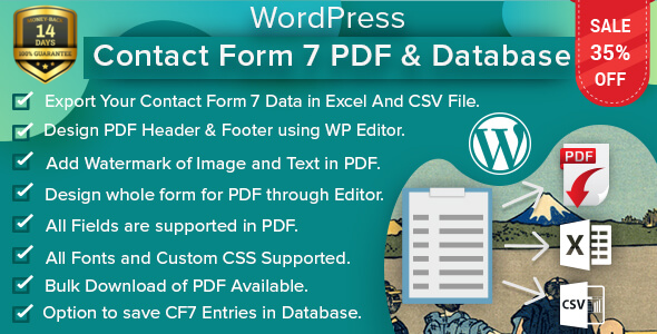 WordPress Contact Form 7 PDF, Google Sheet & Database