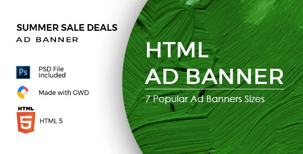 Summer Sale Deals - HTML Ad Banners