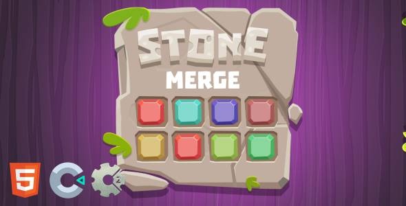 Stone Merge - HTML5 Puzzle Game (Construct 2/3)