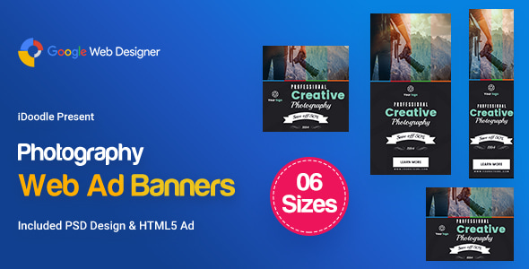 C27 - Photography Banners HTML5 - GWD & PSD