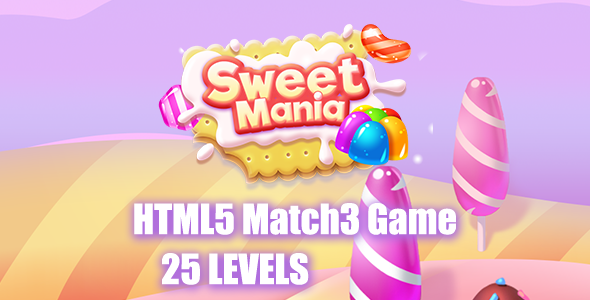 Sweet Mania HTML5 Game [ 25 levels ]