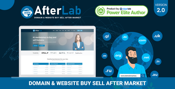 AfterLab - Domain & Website Buy Sell After Marketplace