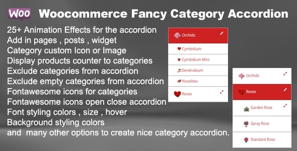 Woocommerce Fancy Category Accordion