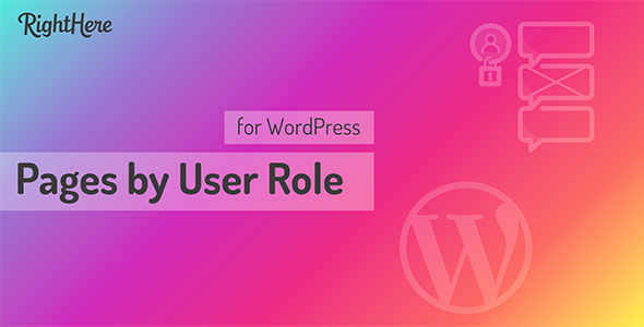 Pages by User Role for WordPress