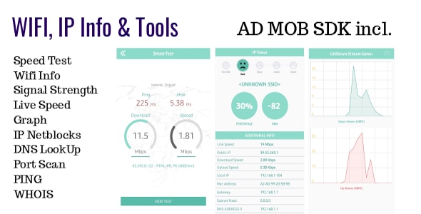 Wifi Info: IP, Domain, Internet Tools