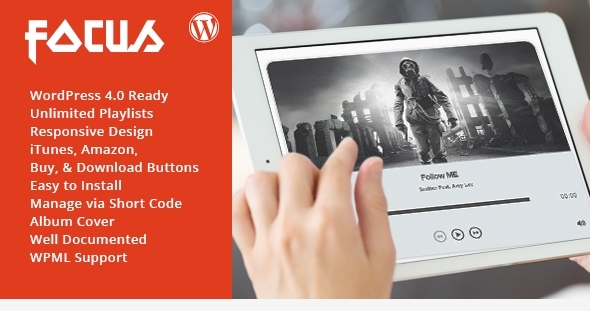 Focus Audio Player With Playlist WP Plugin