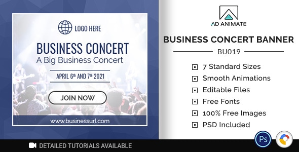 Business Banner - Concert Ad Template (BU019)