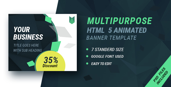 GWD Business | HTML5 Google Banner Ad 16