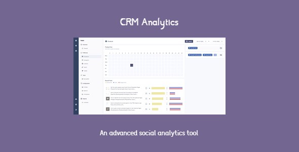 CRM Analytics - advanced social analytics tool with automated email reports