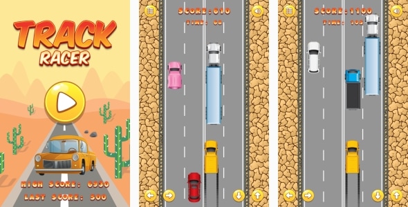 Truck Racer - HTML5 Game + Android + AdMob (Construct 3 | Construct 2 | Capx)