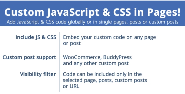 Custom JavaScript & CSS in Pages!