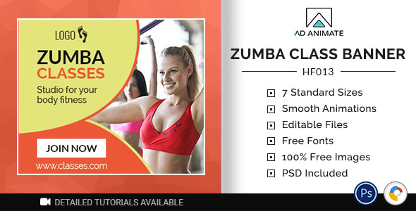 Health & Fitness | Zumba Class Banner (HF013)