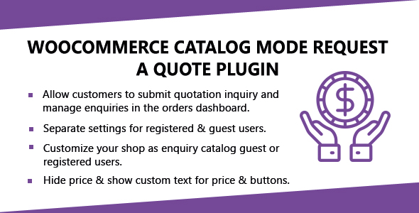 WooCommerce Catalog Mode Request A Quote Plugin