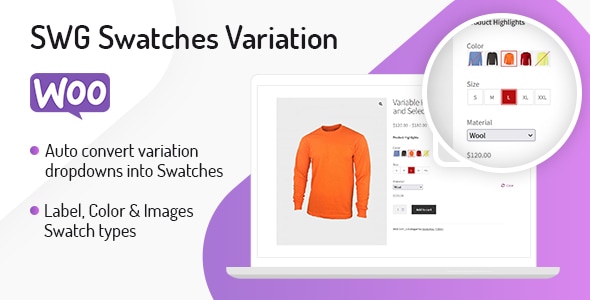 SWG Swatches Variation - WooCommerce WordPress Plugin