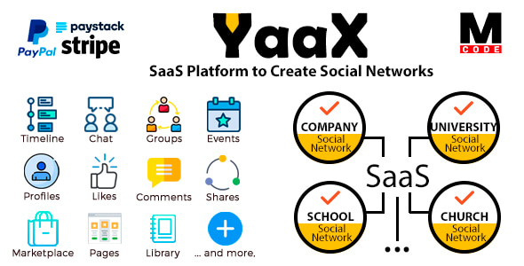 YaaX - SaaS Platform to Create Social Networks