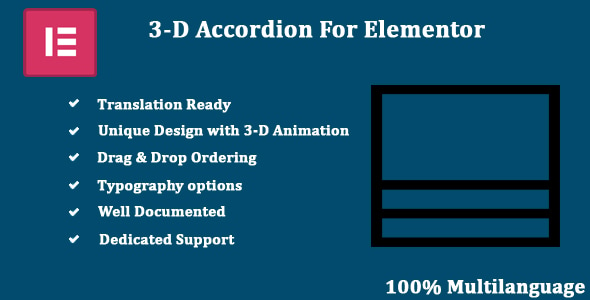 Three-D Accordion for Elementor