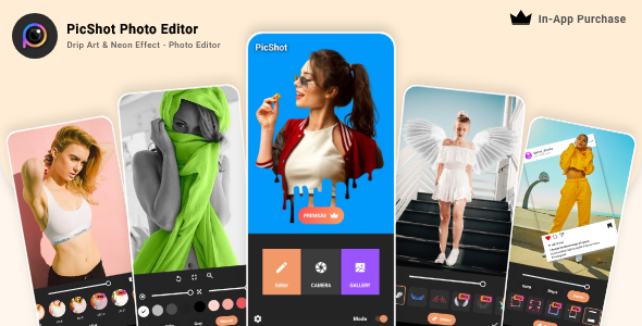 PicShot Photo Editor - Drip Art & Neon Effect - Photo Editor - In-App Purchase