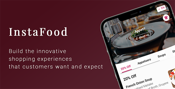 InstaFood - QR Menu, food delivery, pickup and dine-in for WordPress