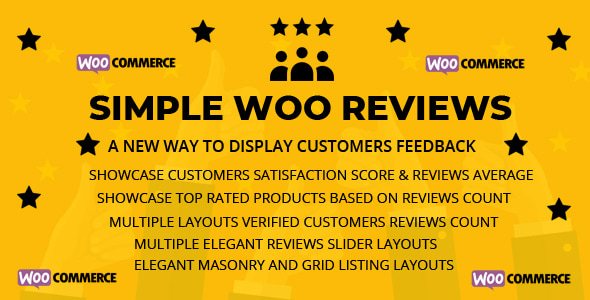 Simple Woo Reviews - Review Pack for Woocommerce