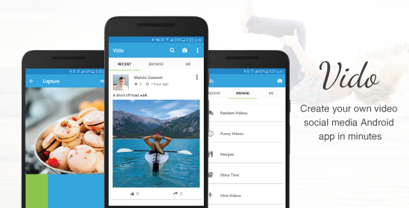 Vido - Video Social Media App Template