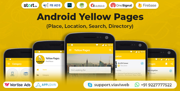 Android Yellow Pages (Place, Location, Search, Directory)