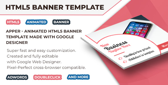 Apper - HTML5 Animated Banner Ads Template