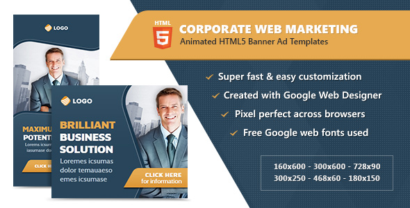 HTML5 Banner Ad Templates - Corporate Web Marketing