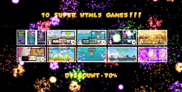 10 SUPER HTML5 GAMES BUNDLE №1 (Construct 3 | Construct 2 | Capx)