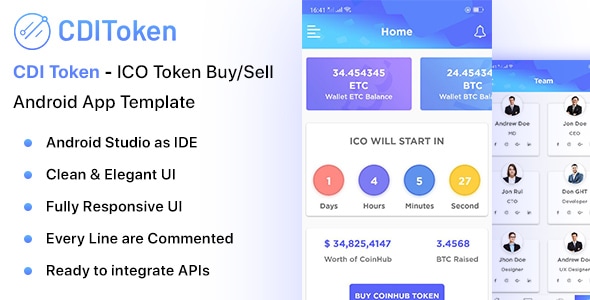 CDI Token - Android ICO Token Buy/Sell App Template