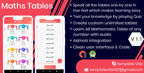 Maths tables memorizer : Maths Game