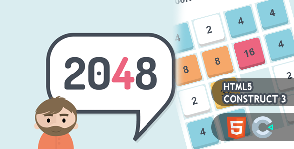 2048 HTML5 Construct 3 Game