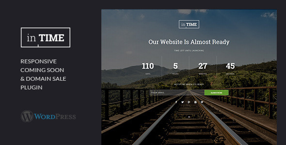 inTime - Domain Sale & Coming Soon WordpressPlugin