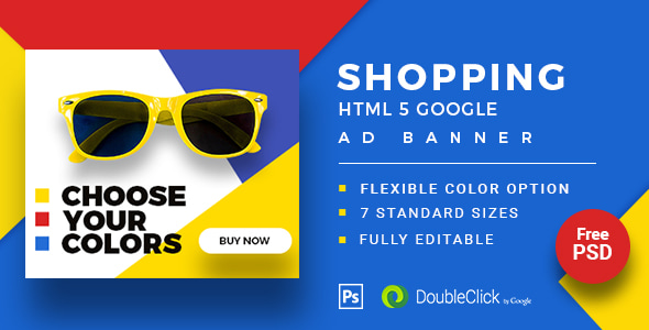 Shopping - HTML5 Animated Banner 20 Advance