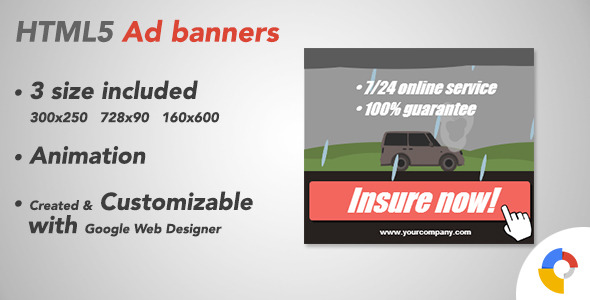 Ad HTML5 Template | Insurance