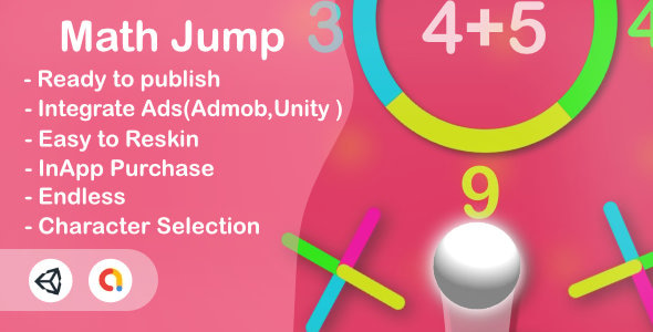 Math Jump (Unity Complete+Android+iOS+Admob)