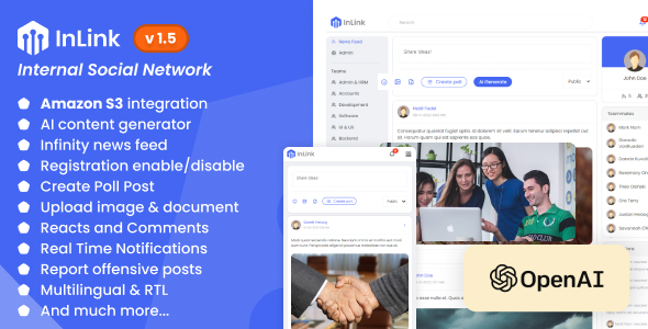 InLink - Internal Social Networking System