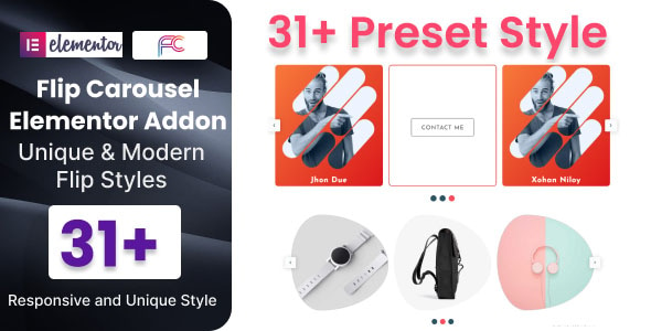 Flip Carousel Addon For Elementor