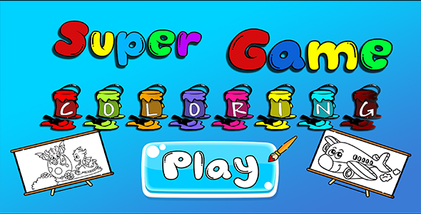 Super Game Coloring - HTML5 Mobile Game